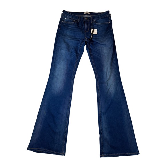 ZARA WOMAN Denim - ZARA WOMAN Premium Denim Collection Flare Jeans Dark Wash Size 10